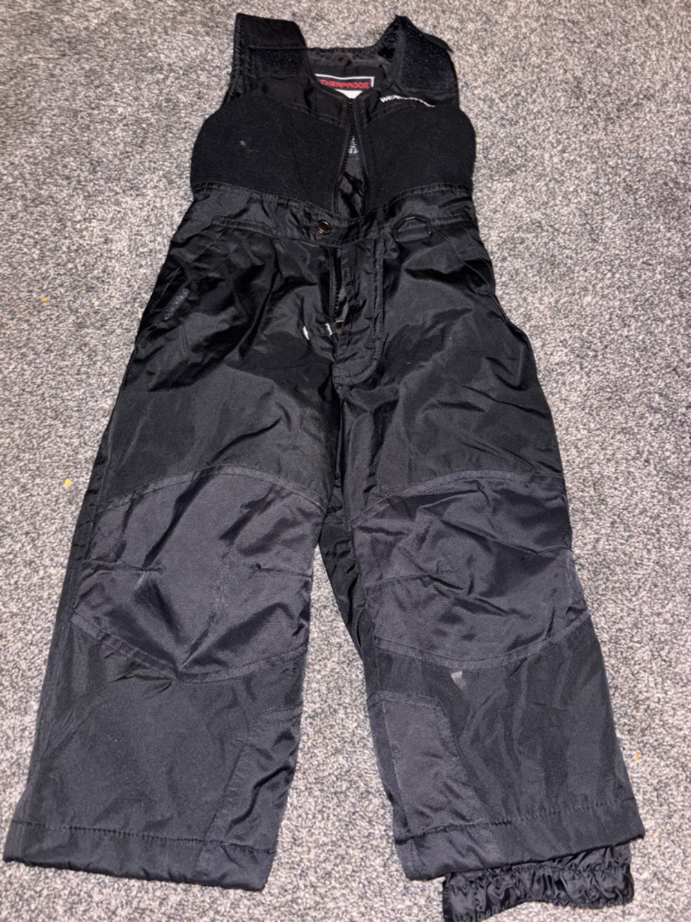 Weatherproof Black Snow Bibs/ Snow overalls